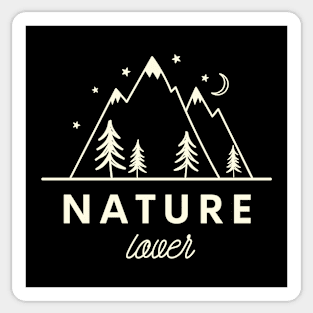 Nature Lover Mountain View Sticker